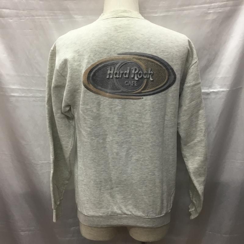 ハードロックカフェ HARD ROCK CAFE トレーナー 長袖 長袖 S ロゴ、文字 灰 / グレー / メンズ USED 古着 中古 10115633