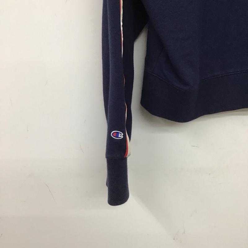 チャンピオン Campion トレーナー 長袖 L 無地 紺 / ネイビー / レディース USED 古着 中古 10139501