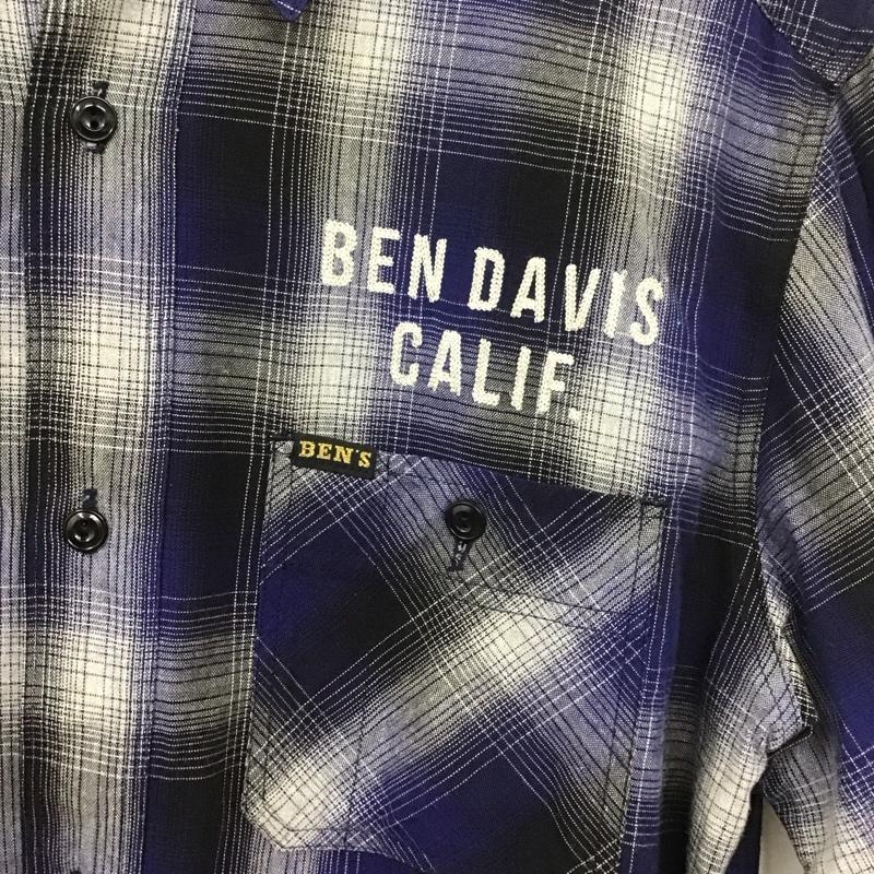 ベンデイビス BEN DAVIS シャツ、ブラウス 長袖 長袖シャツ チェックシャツ カラーシャツ L チェック マルチカラー / マルチカラー / メンズ USED 古着 中古 10138719