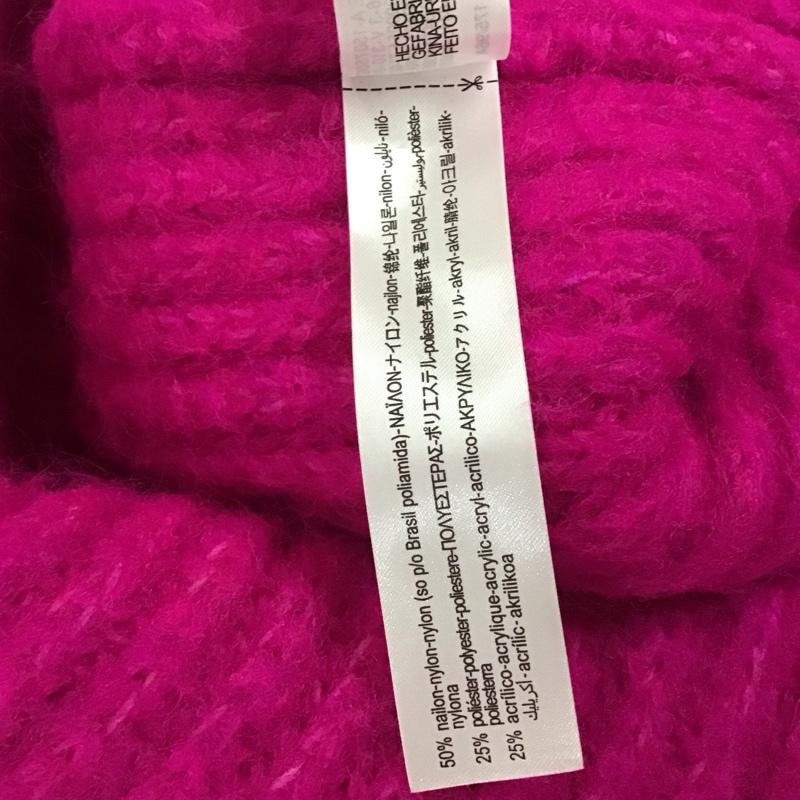 ザラ ZARA カーディガン 長袖 ニットカーディガン ロング M 無地 桃 / ピンク / レディース USED 古着 中古 10130511