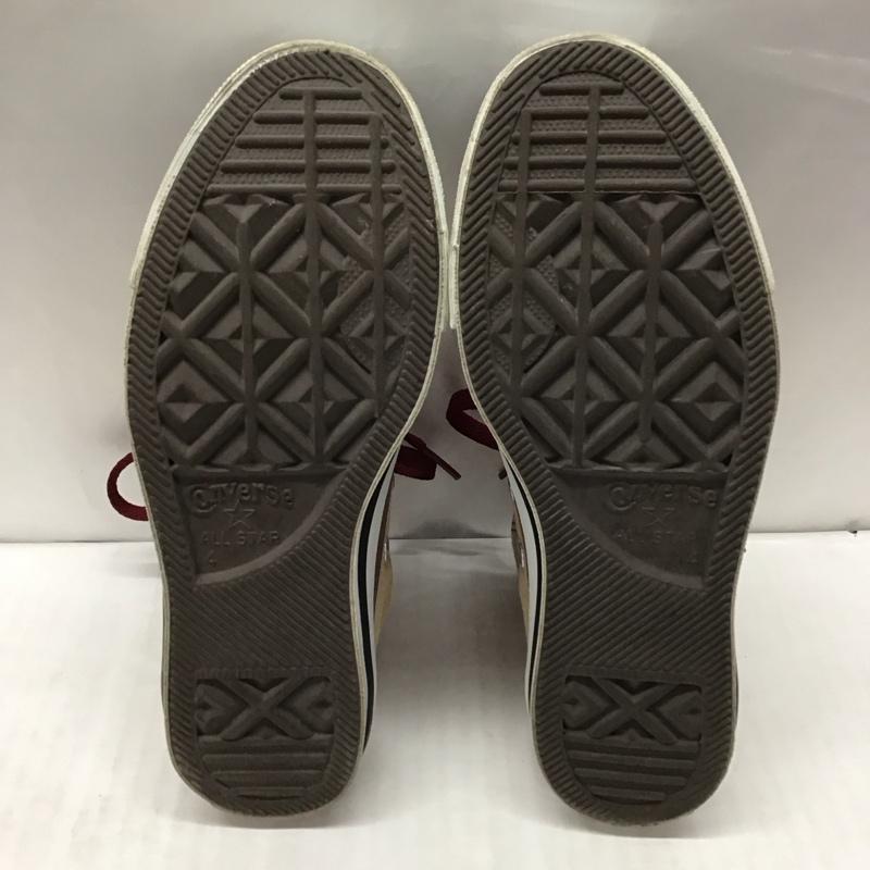 コンバース CONVERSE スニーカー スニーカー 1B937 MTポップ HI オールスター 23cm 23.0cm ロゴ、文字 ベージュ / ベージュ / X 白 / ホワイト / X えんじ / ワインレッド / レディース USED 古着 中古 10116231