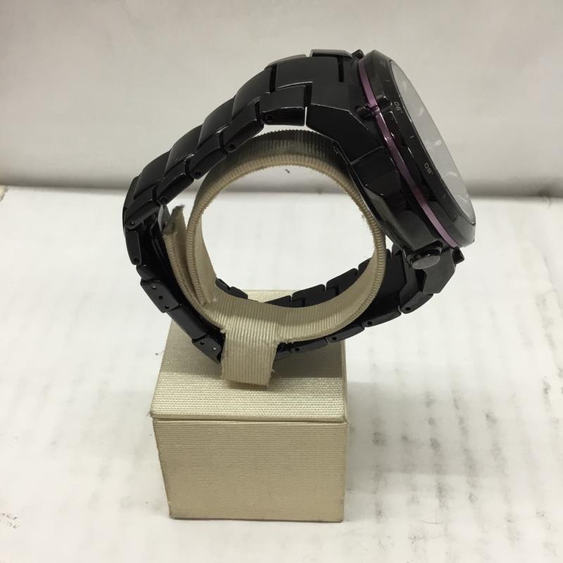 カシオ CASIO 腕時計 アナログ(クォーツ式) EQW-A1000 EDIFICE ソーラー電波 箱有 ロゴ、文字 黒 / ブラック / メンズ USED 古着 中古 10106504