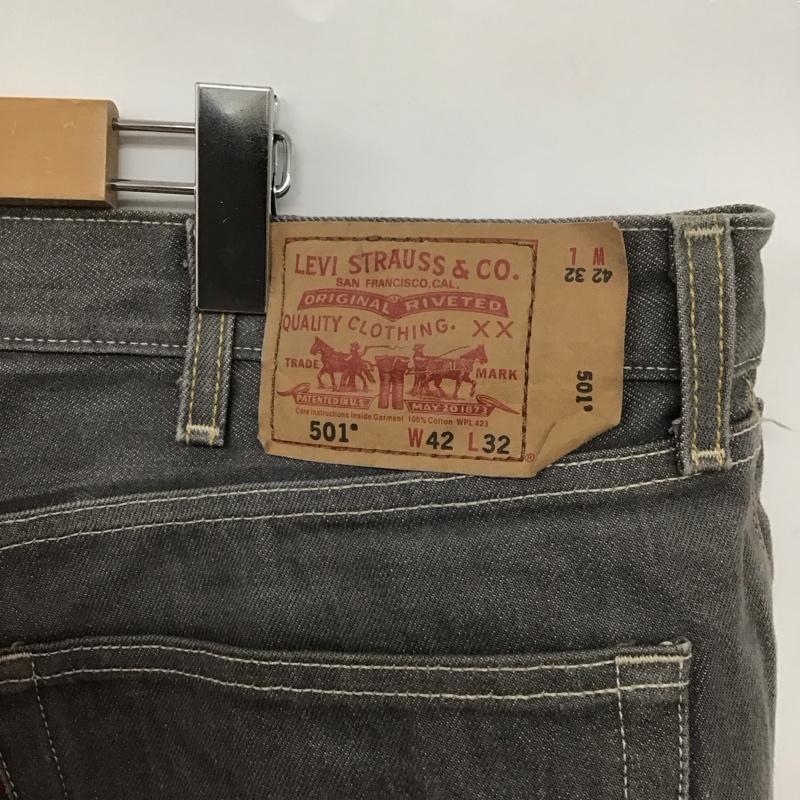 リーバイストラウスアンドコー Levi Strauss & co. パンツ デニム、ジーンズ デニムパンツ ワイドパンツ カジュアルパンツ 42インチ 無地 灰 / グレー /  メンズ USED 古着 中古 10126804