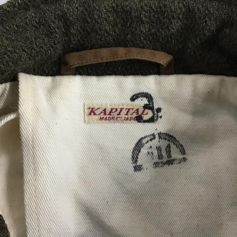 キャピタル KAPITAL コート コート一般 K1410LJ226 ヴィンテージメルトンマーブルコート 1 無地 カーキ / カーキ / レディース USED 古着 中古 10105505