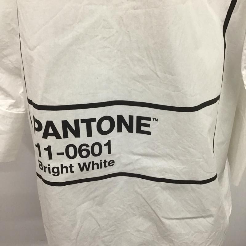ザラ ZARA シャツ、ブラウス 長袖 2531/201/250 M ロゴ、文字 X プリント 白 / ホワイト / レディース USED 古着 中古 10107215