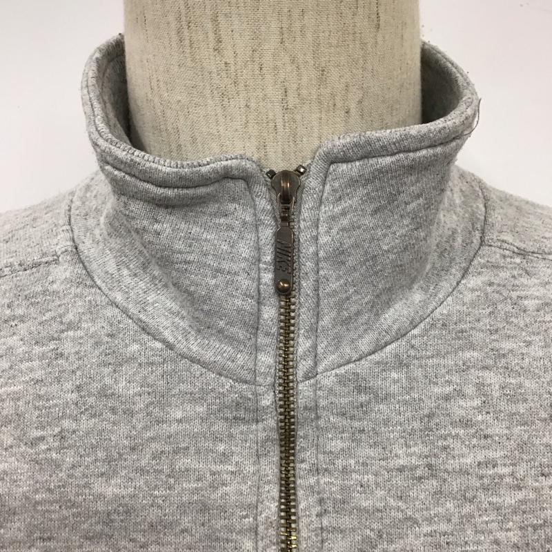 ナイキ NIKE トレーナー 長袖 長袖トレーナー スウェット 長袖カットソー ジップアップネックカットソー 90s M ロゴ、文字 灰 / グレー / メンズ USED 古着 中古 10112059