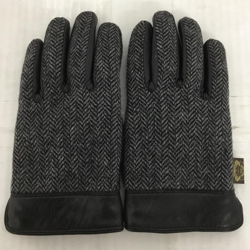 オロビアンコ Orobianco ファッション小物 手袋 ヘリンボーン 黒 / ブラック / メンズ USED 古着 中古 10123637