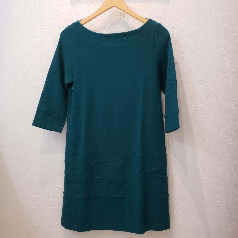 ザウェイオブシックレイビームス The Way of Chic Ray Beams ワンピース ひざ丈スカート 0 無地 緑 / グリーン / レディース USED 古着 中古 10008670