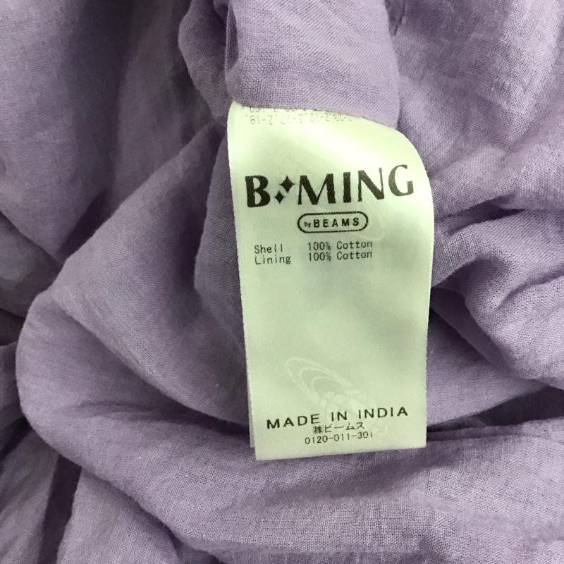 ビーミング バイ ビームス B:MING by BEAMS ワンピース ロングスカート 93-26-0606-024 ティアード マキシワンピース ノースリーブ M 無地 紫 / パープル / レディース USED 古着 中古 10142277