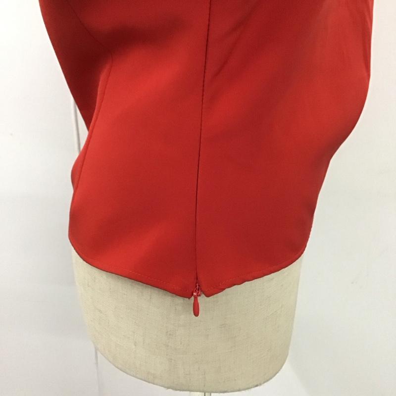 ザラ ZARA カットソー 長袖 M 無地 赤 / レッド /  レディース USED 古着 中古 10114097