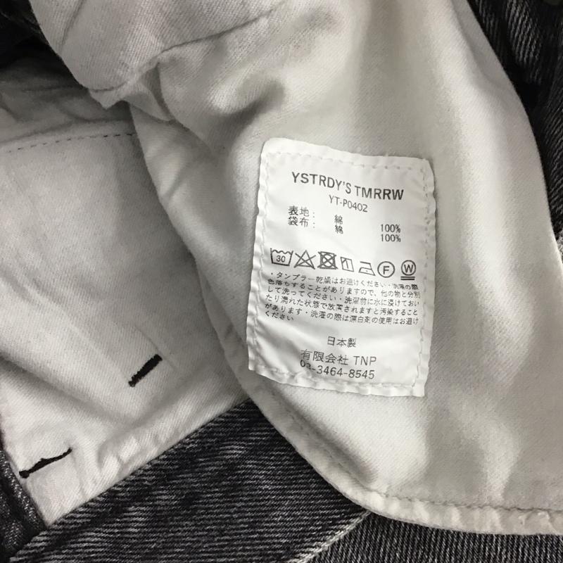 イエスタディズトゥモロウ YSTRD S TMRRW パンツ デニム、ジーンズ デニムパンツ スリムパンツ カジュアルパンツ 34インチ ダメージ加工 ダークグレー / ダークグレー / メンズ USED 古着 中古 10144597