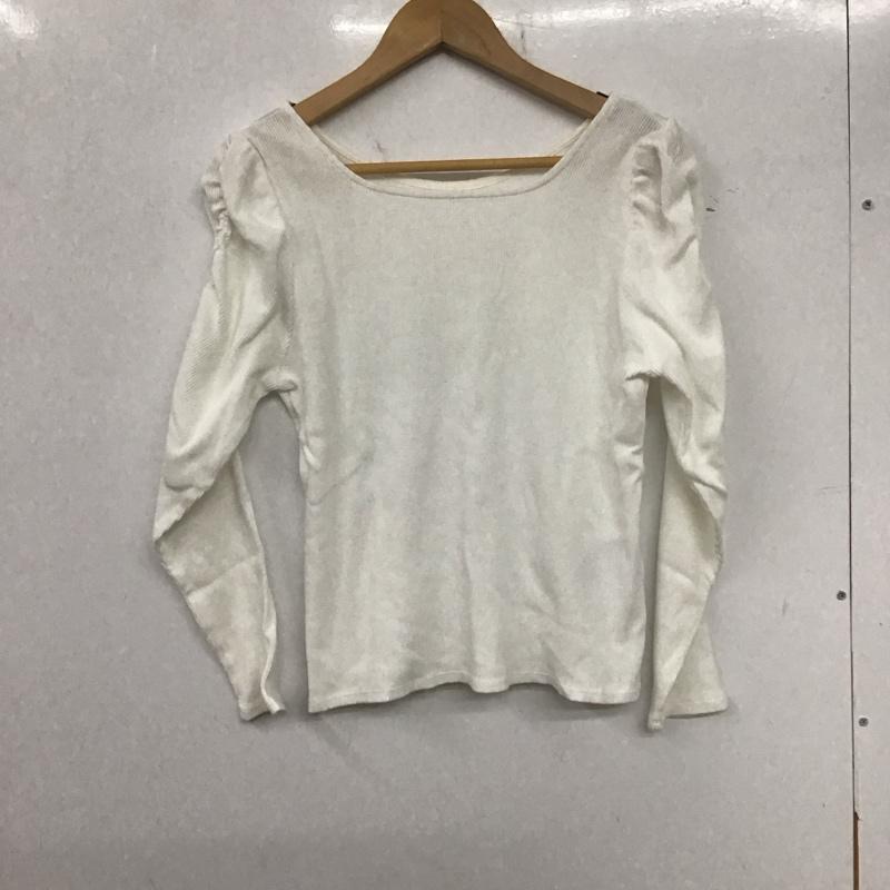 ロペピクニック ROPE PICNIC カットソー 長袖 38 無地 白 / ホワイト / レディース USED 古着 中古 10136656