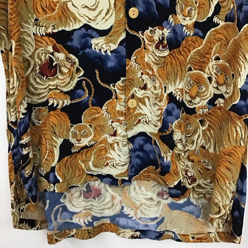 ヒューストン HOUSTON シャツ、ブラウス 半袖 半袖シャツ プリントシャツ ポケットシャツ M プリント マルチカラー / マルチカラー / メンズ USED 古着 中古 10139708