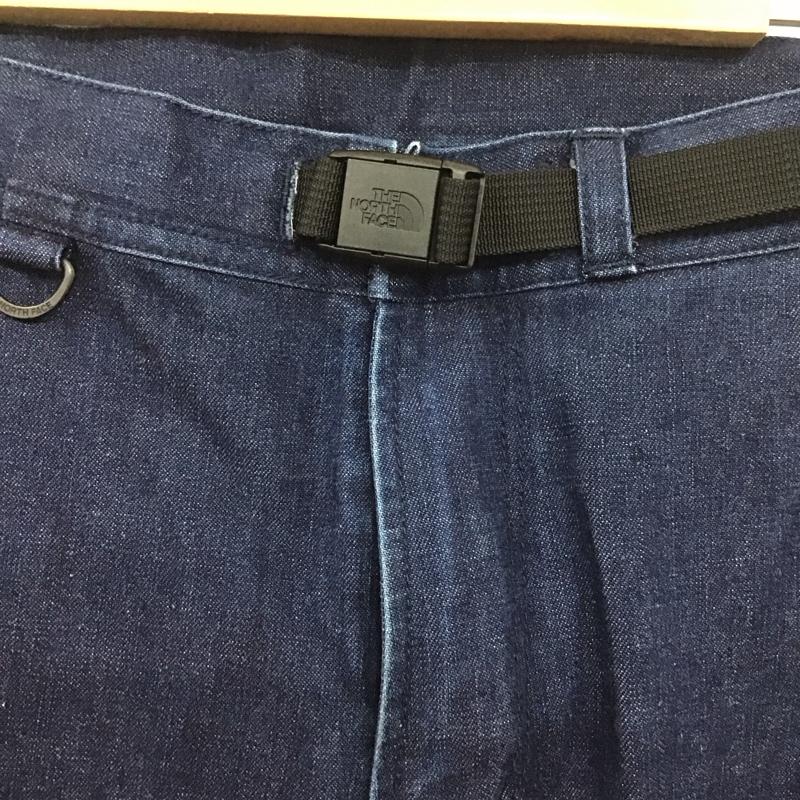 ザノースフェイス THE NORTH FACE パンツ デニム、ジーンズ nb31832 ボトム ワイドパンツ カジュアルパンツ M ロゴ、文字 インディゴ / インディゴ /  メンズ USED 古着 中古 10126317