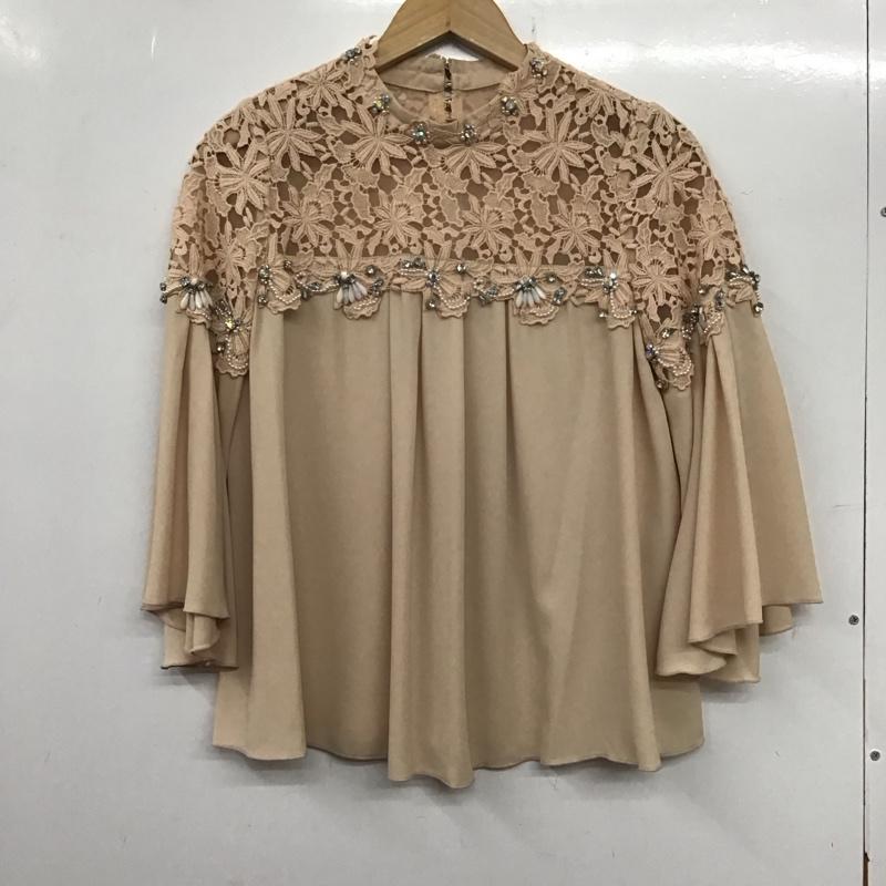 リリー ブラウン Lily Brown シャツ、ブラウス 七分袖 LWFT161815 ビジュー FREE 無地 桃 / ピンク / レディース USED 古着 中古 10138016