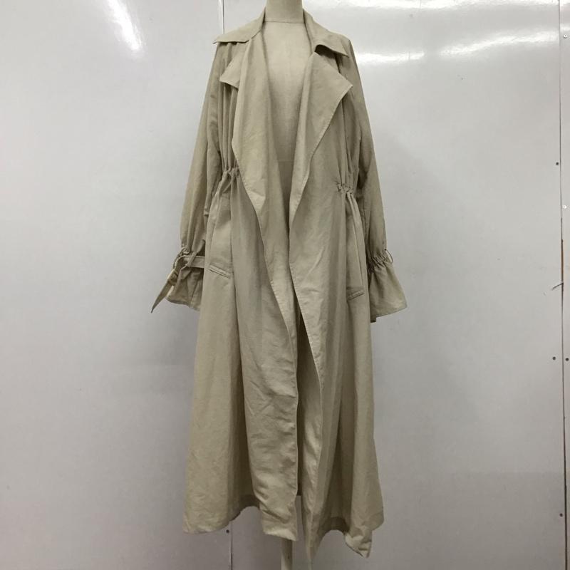 ローリーズファーム LOWRYS FARM コート トレンチコート LF722001AD ドロスト FREE 無地 ベージュ / ベージュ / レディース USED 古着 中古 10115023