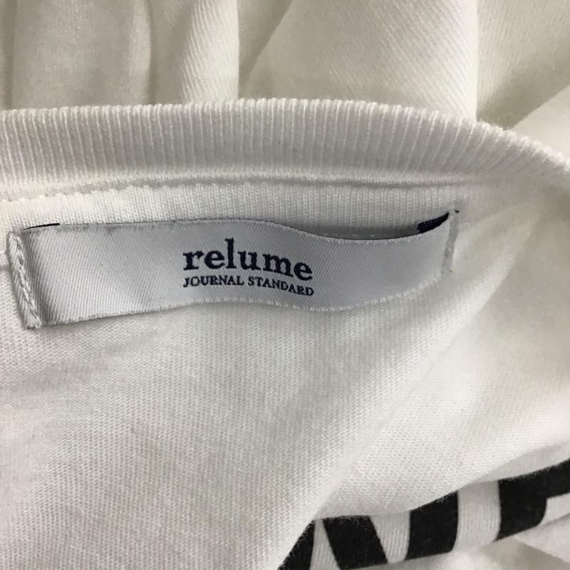 ジャーナルスタンダード レリューム JOURNAL STANDARD relume Tシャツ 半袖 FREE ロゴ、文字 白 / ホワイト / レディース USED 古着 中古 10114909
