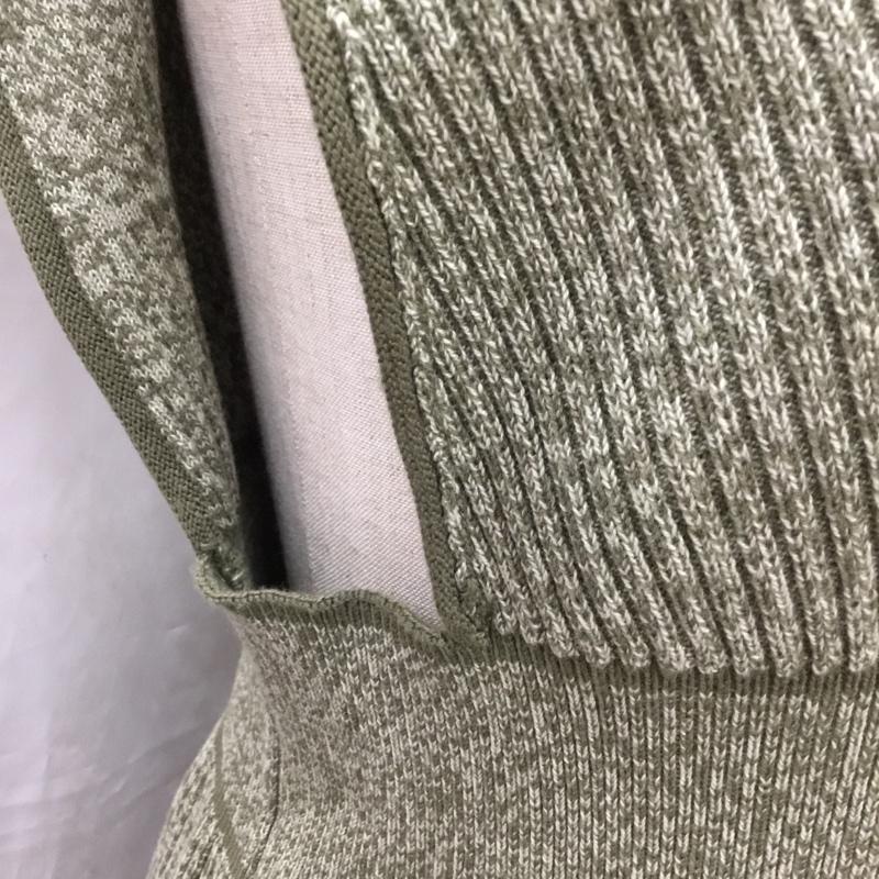 ローリーズファーム LOWRYS FARM ベスト ベスト LF621255AD パイピング ニット FREE 無地 カーキ / カーキ / レディース USED 古着 中古 10112896