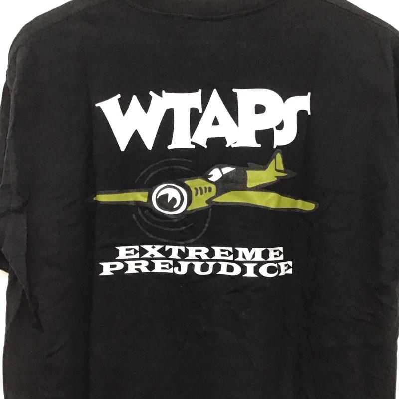ダブルタップス WTAPS Tシャツ 半袖 半袖カットソー プリントTシャツ クルーネックカットソー EXTREMEPREJUDICE M ロゴ、文字 黒 / ブラック / メンズ USED 古着 中古 10133362