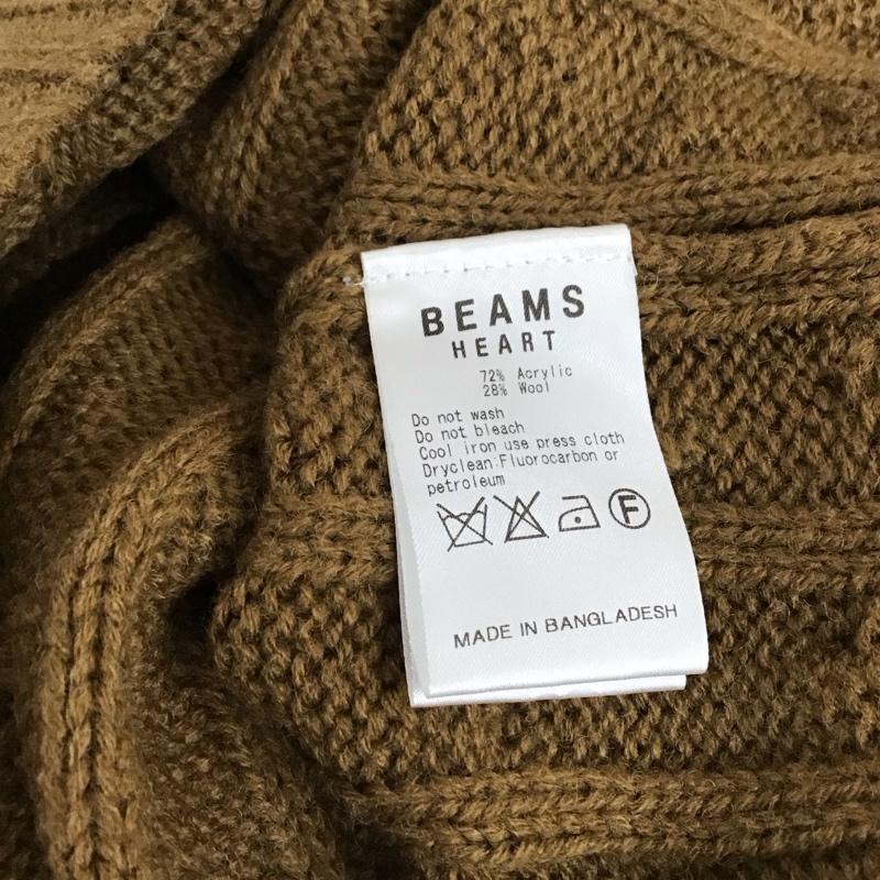 ビームス ハート BEAMS HEART ニット、セーター 長袖 長袖ニットカットソー ニット セーター クルーネックニット L 茶 / ブラウン / レディース USED 古着 中古 10117893