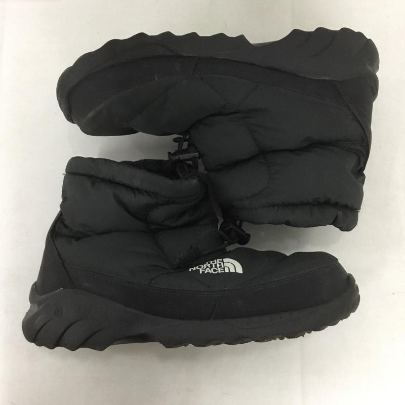 ザノースフェイス THE NORTH FACE アウトドアシューズ アウトドアシューズ 04T-1145607 ヌプシブーツ ウィンターブーツ スノーブーツ 24cm 24.0cm ロゴ、文字 黒 / ブラック / レディース USED 古着 中古 10139068