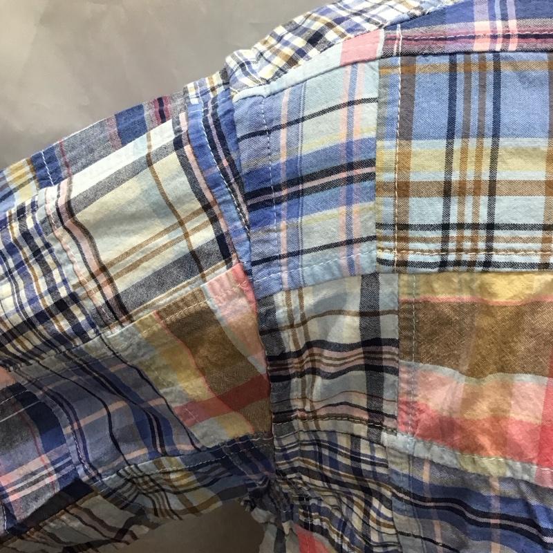 ブルックスブラザーズ BROOKS BROTHERS シャツ、ブラウス 半袖 半袖シャツ カラーシャツ 半袖カットソー チェックシャツ M チェック マルチカラー / マルチカラー /  メンズ USED 古着 中古 10111460