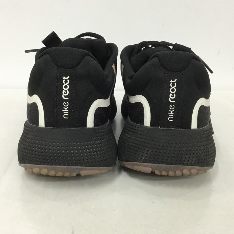 ナイキ NIKE スニーカー スニーカー DM6190-010 REACT ESCAPE RN 24.5cm 24.5cm ロゴ、文字 黒 / ブラック / X 桃 / ピンク / レディース USED 古着 中古 10136925