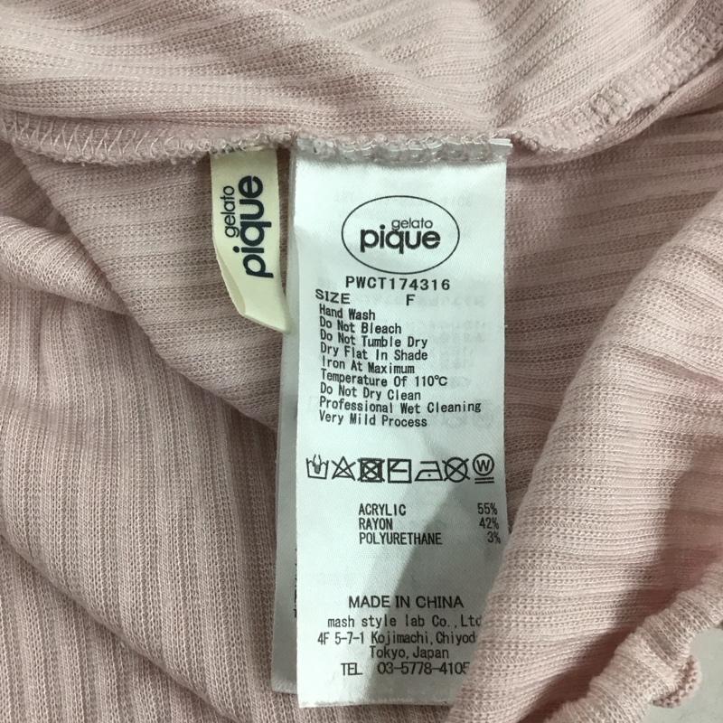 ジェラートピケ gelato pique カットソー 長袖 pwct174316 ストロベリープルオーバー カットソー ルームウェア FREE プリント 桃 / ピンク / レディース USED 古着 中古 10135149