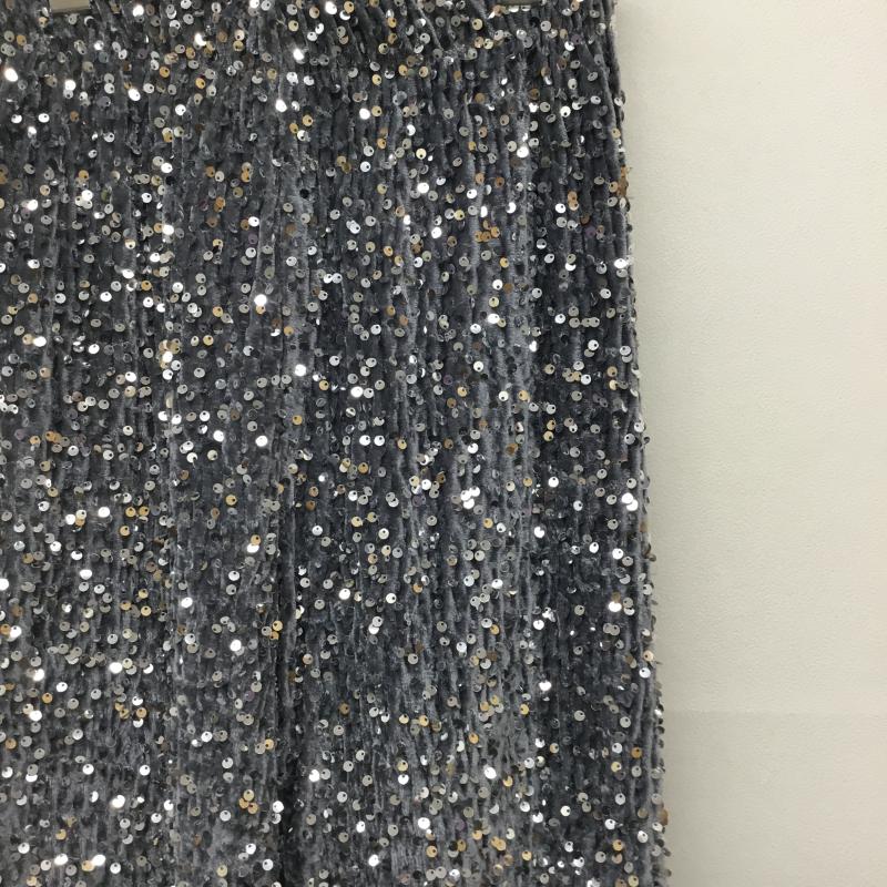 チュクラ chuclla パンツ サルエルパンツ スパンコール イージーパンツ 灰 / グレー / レディース USED 古着 中古 10139626