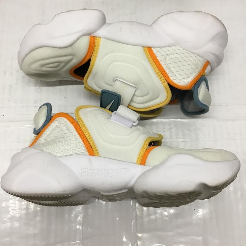 ナイキ NIKE スニーカー スニーカー DJ4669-100 W AQUA RIFT 24cm 24.0cm ワンポイント 白 / ホワイト / X 橙 / オレンジ / X 黄 / イエロー / X 水色 / ライトブルー / レディース USED 古着 中古 10106284