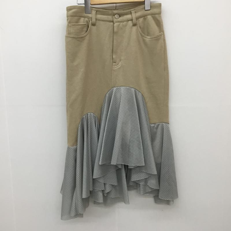 ファセッタズム FACETASM スカート ロングスカート 1 無地 ベージュ / ベージュ / X 灰 / グレー / レディース USED 古着 中古 10139110