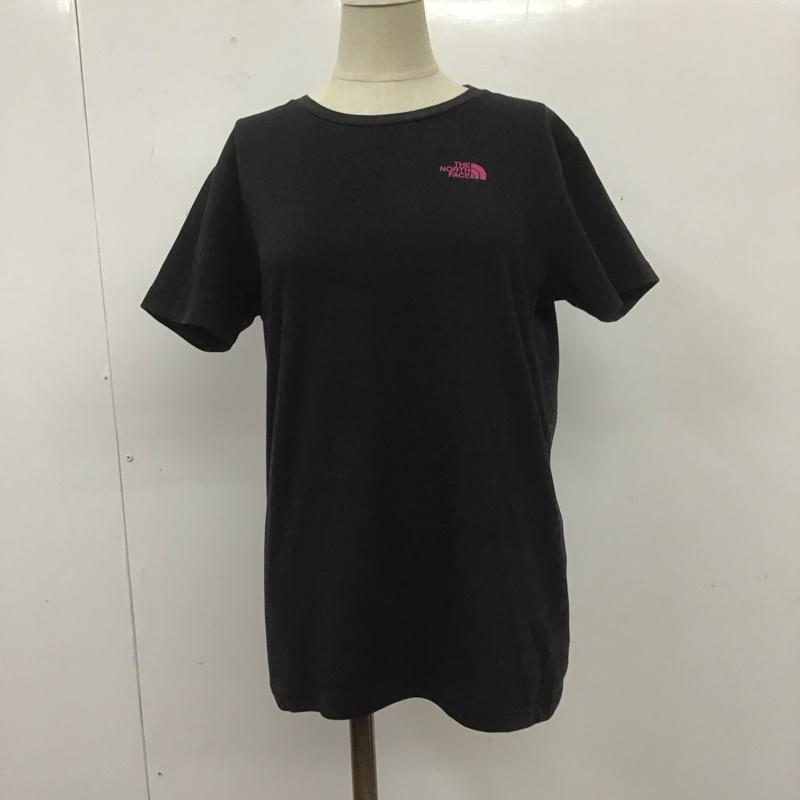 ザノースフェイス THE NORTH FACE Tシャツ 半袖 ntw31957 スクエアロゴT 半袖カットソー プリントTシャツ M ロゴ、文字 黒 / ブラック / レディース USED 古着 中古 10108476