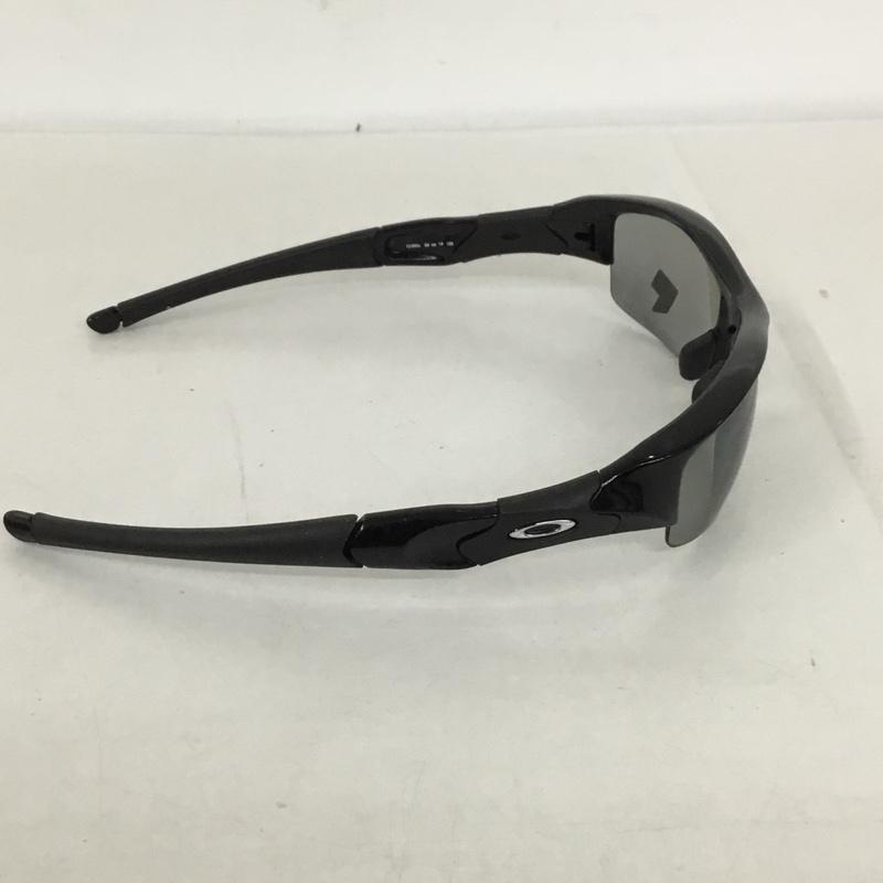 オークリー OAKLEY めがね・サングラス サングラス 12-900J FLAK JACKET スポーツサングラス ミラーレンズ 箱有 ロゴ、文字 黒 / ブラック / メンズ USED 古着 中古 10129376