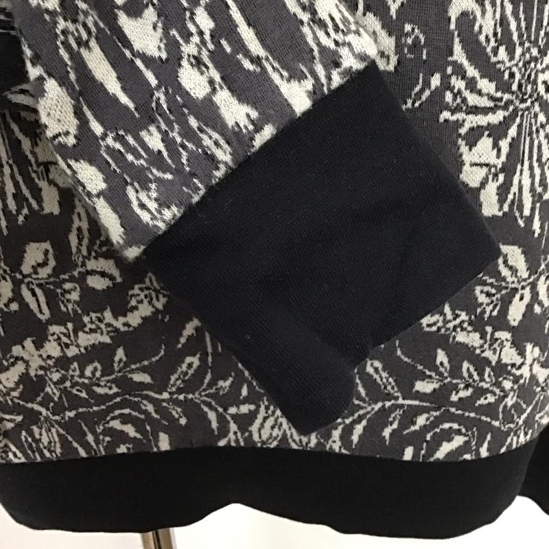 ザラメン ZARA MAN ニット、セーター 長袖 M 黒 / ブラック / X 灰 / グレー / X 白 / ホワイト / メンズ USED 古着 中古 10109876