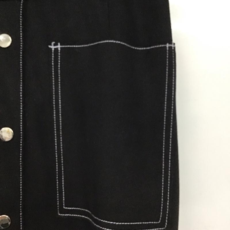 ザラ ZARA スカート ロングスカート タイトスカート ロングスカート ストレッチ XS 無地 黒 / ブラック /  レディース USED 古着 中古 10132647
