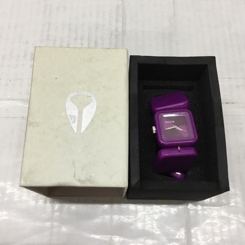 ニクソン NIXON 腕時計 アナログ(クォーツ式) THE MISTY ブレスレット 箱有 ロゴ、文字 紫 / パープル / レディース USED 古着 中古 10113820