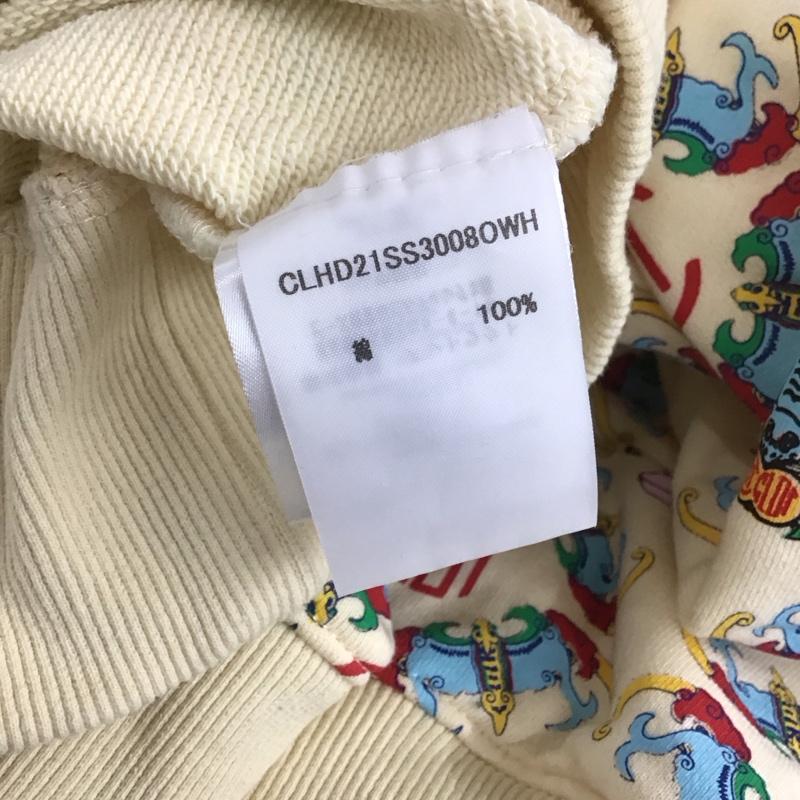 クロット アパレル CLOTAPPAREL パーカー 長袖 XL プリント アイボリー / アイボリー / メンズ USED 古着 中古 10106417