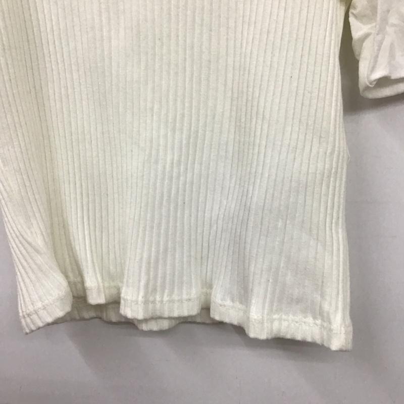 ザラ ZARA カットソー 半袖 0085/550/251 オーブンショルダー ニットT M 無地 白 / ホワイト / レディース USED 古着 中古 10131024