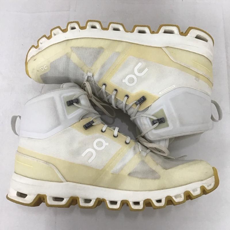 オン On スニーカー スニーカー CLOUDROCK Mid Waterproof 防水ハイキングブーツ UK9 US:9.5 ロゴ、文字 白 / ホワイト / メンズ USED 古着 中古 10135370