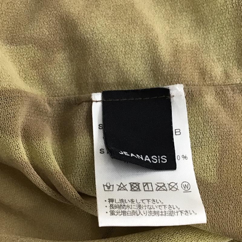 ジーナシス JEANASIS カットソー 長袖 js0683831sb シアートップス 長袖カットソー FREE プリント マルチカラー / マルチカラー / レディース USED 古着 中古 10122528