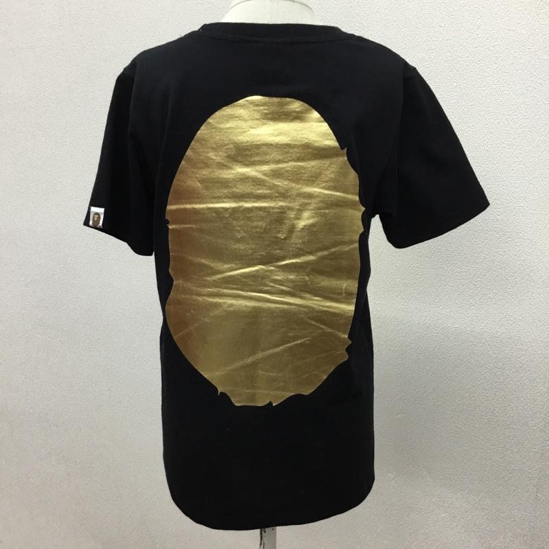 アベイシングエイプ A BATHING APE Tシャツ 半袖 クルーネック XS プリント 黒 / ブラック / レディース USED 古着 中古 10113809