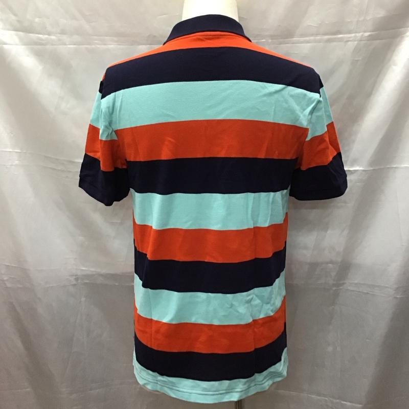 ラコステ LACOSTE ポロシャツ 半袖 半袖ポロシャツ 半袖カットソー 半袖シャツ 4 ボーダー柄 マルチカラー / マルチカラー /  メンズ USED 古着 中古 10111039
