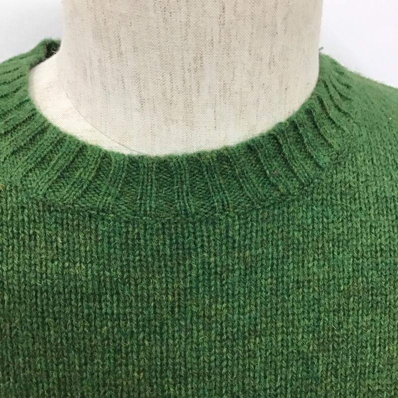 エルエルビーン L.L.Bean ニット、セーター 長袖 271087 クルーネック タグ付き M 無地 緑 / グリーン / メンズ USED 古着 中古 10111246