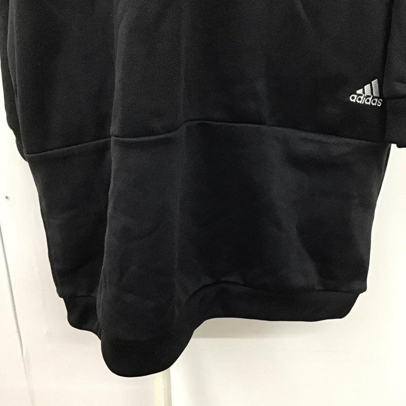 アディダス adidas ワンピース ロングスカート dh4139 ブライトピケチュニック スウェットワンピース 長袖ロングワンピース L ロゴ、文字 白 / ホワイト / X 黒 / ブラック / レディース USED 古着 中古 10109229