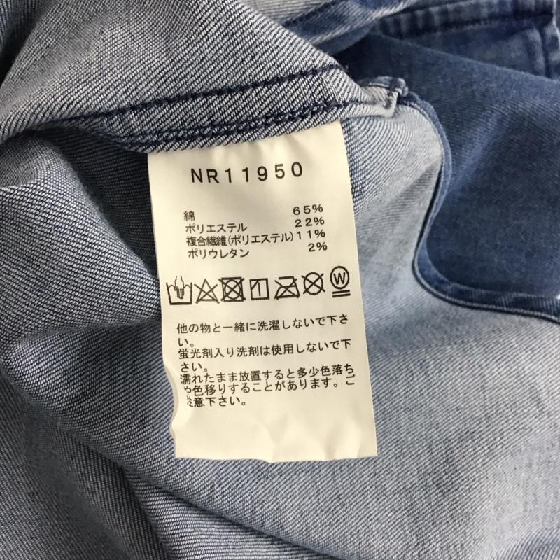 ザノースフェイス THE NORTH FACE シャツ、ブラウス 長袖 長袖シャツ 無地シャツ カラーシャツ デニムシャツ S 無地 インディゴ / インディゴ / メンズ USED 古着 中古 10136562