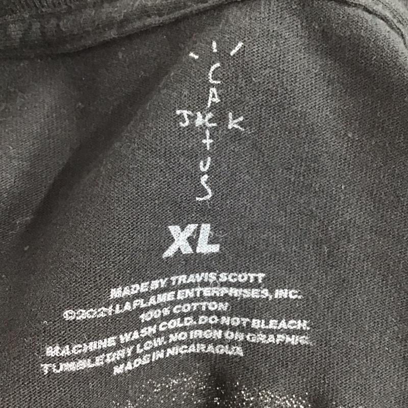 カクタスジャック Cactus Jack Tシャツ 長袖 ロンT クルーネック バックプリント FRAGMENT DESIGN XL プリント 黒 / ブラック / メンズ USED 古着 中古 10124961