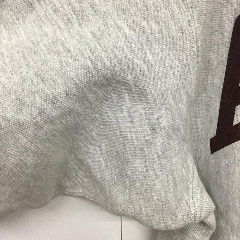 チャンピオン Champion トレーナー 長袖 長袖トレーナー スウェット クルーネック プルオーバー L プリント 灰 / グレー / メンズ USED 古着 中古 10130585