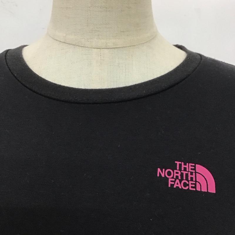 ザノースフェイス THE NORTH FACE Tシャツ 半袖 ntw31957 スクエアロゴT 半袖カットソー プリントTシャツ M ロゴ、文字 黒 / ブラック / レディース USED 古着 中古 10108476
