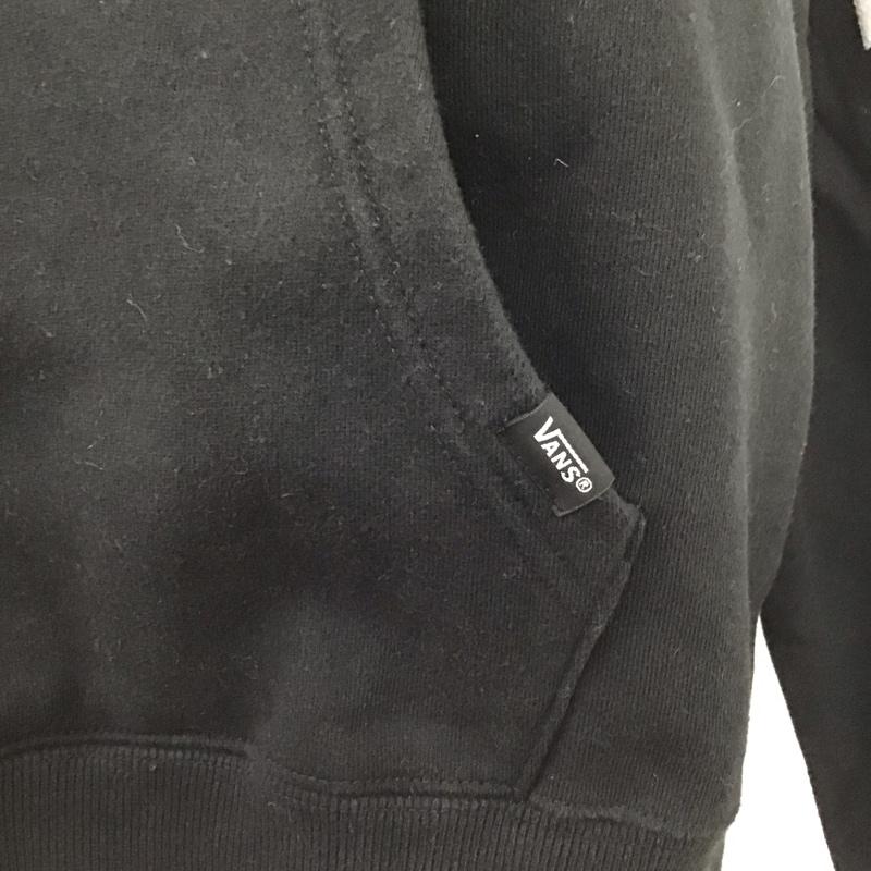 バンズ VANS パーカー 長袖 va18fw-mc06 PullOverHoodie 長袖パーカー スウェット L ロゴ、文字 黒 / ブラック / レディース USED 古着 中古 10111769