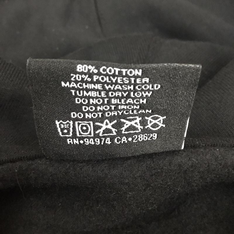 ステューシー STUSSY パーカー 長袖 長袖パーカー フード付きパーカー プリントスウェット トレーナー M ロゴ、文字 黒 / ブラック /  メンズ USED 古着 中古 10117092